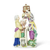 A MEISSEN PORCELAIN CHINOISERIE FAMILY GROUP - Foto 1