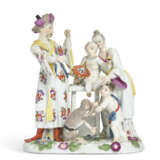 A MEISSEN PORCELAIN CHINOISERIE FAMILY GROUP - photo 1