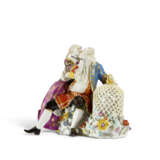 A MEISSEN PORCELAIN GROUP OF A PAIR OF LOVERS WITH A BIRD CAGE - фото 2