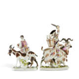 TWO MEISSEN PORCELAIN GROUPS OF COUNT BRUHL'S TAILOR AND THE TAILOR'S WIFE - Foto 2