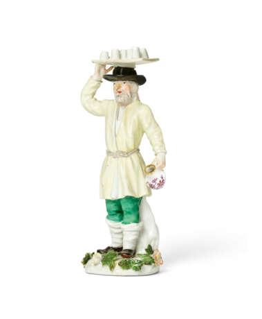 A MEISSEN PORCELAIN FIGURE CARRYING A TRAY OF BEAKERS FROM THE 'RUSSIAN PEASANTS' OR 'ST. PETERSBURG CRIERS' SERIES - photo 1