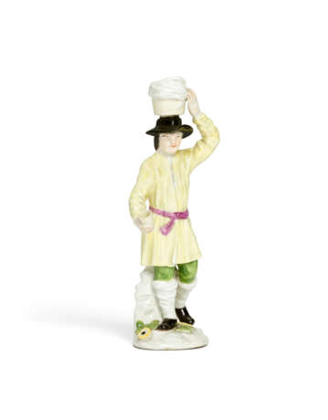 A MEISSEN PORCELAIN FIGURE OF A MILK SELLER FROM THE 'RUSSIAN PEASANTS' OR 'ST. PETERBURG CRIERS' SERIES - фото 2