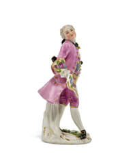 A MEISSEN PORCELAIN FIGURE OF THE PETIT MAITRE FROM THE 'CRIS DE PARIS' SERIES