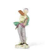 Statuettes. A MEISSEN PORCELAIN FIGURE OF A BAKER