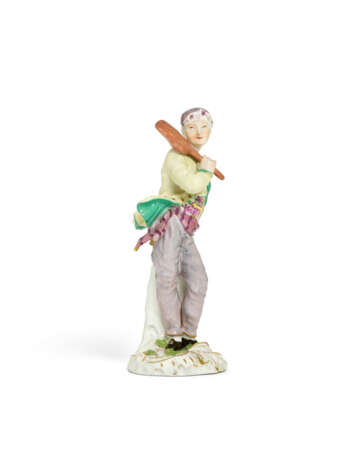 A MEISSEN PORCELAIN FIGURE OF A BAKER - photo 2