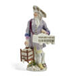 A MEISSEN PORCELAIN FIGURE OF A BIRD-SELLER FROM THE 'CRYES OF LONDON' SERIES - Auktionspreise