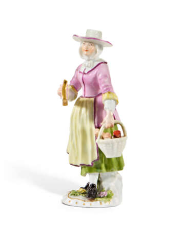 A MEISSEN PORCELAIN FIGURE OF A STREET VENDOR FROM THE 'CRYES OF LONDON' SERIES - фото 4