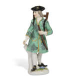 A MEISSEN PORCELAIN FIGURE OF THE PORTER FROM THE 'PARIS STREET TRADER' SERIES - фото 1