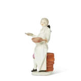 A MEISSEN PORCELAIN FIGURE OF A COOK - photo 2