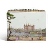 A GOLD, SILVER AND DIAMOND-MOUNTED MEISSEN PORCELAIN ROYAL TOPOGRAPHICAL RECTANGULAR SNUFF-BOX AND COVER - photo 5