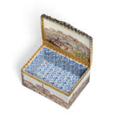 A GOLD, SILVER AND DIAMOND-MOUNTED MEISSEN PORCELAIN ROYAL TOPOGRAPHICAL RECTANGULAR SNUFF-BOX AND COVER - photo 7