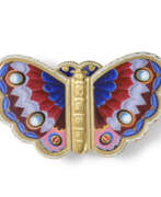 Жан-Жорж Ремон. A SWISS GOLD AND ENAMEL BUTTERFLY MUSICAL SNUFF-BOX WITH WATCH, MADE FOR THE CHINESE MARKET