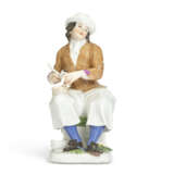 A MEISSEN PORCELAIN FIGURE OF A LACEMAKER KNOWN AS BARBARA UTTMAN AND A FIGURE OF A DUTCH PEASANT - фото 2