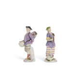 A PAIR OF MEISSEN PORCELAIN FIGURES OF A FISHERMAN AND FISHERWOMAN - фото 3