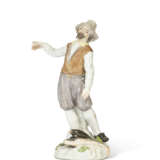 A MEISSEN PORCELAIN FIGURE OF A DUTCH FISHERMAN - Foto 2