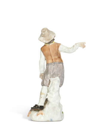 A MEISSEN PORCELAIN FIGURE OF A DUTCH FISHERMAN - Foto 4