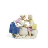 A MEISSEN PORCELAIN GROUP OF CHILDREN - Foto 4