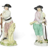 TWO MEISSEN PORCELAIN FIGURES OF HARVESTERS - Foto 1