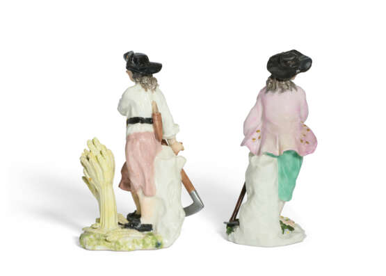 TWO MEISSEN PORCELAIN FIGURES OF HARVESTERS - Foto 2