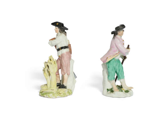 TWO MEISSEN PORCELAIN FIGURES OF HARVESTERS - Foto 4