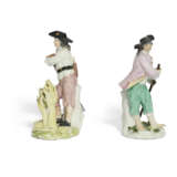 TWO MEISSEN PORCELAIN FIGURES OF HARVESTERS - Foto 4