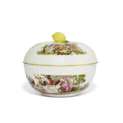 A MEISSEN PORCELAIN PUNCH-BOWL AND COVER