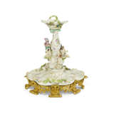 AN ORMOLU-MOUNTED MEISSEN PORCELAIN PLAT-DE-MENAGE - photo 10