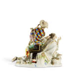 A MEISSEN PORCELAIN COMMEDIA DELL'ARTE GROUP OF 'THE IMPETUOUS LOVER' - фото 2