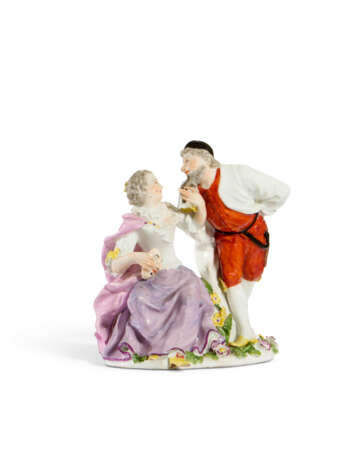 A MEISSEN PORCELAIN GROUP OF PANTALONE AND COLUMBINE - фото 2