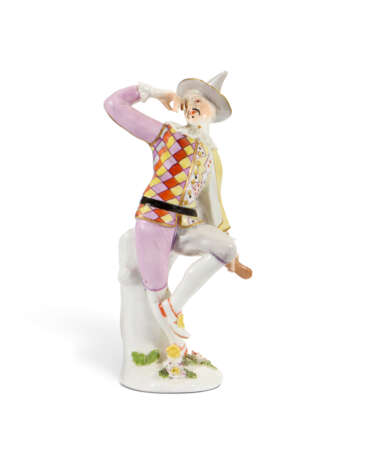 A MEISSEN PORCELAIN FIGURE OF A DANCING HARLEQUIN FROM THE 'DUKE OF WEISSENFELS' SERIES - photo 1