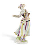 A MEISSEN PORCELAIN FIGURE OF THE DANCING HARLEQUINE FROM THE 'DUKE OF WEISSENFELS' SERIES - фото 3