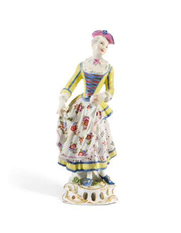 A PAIR OF MEISSEN PORCELAIN FIGURES OF PIERROT AND COLUMBINE - Foto 7