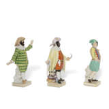 THREE MEISSEN PORCELAIN FIGURES FROM COMMEDIA DELL'ARTE - photo 3