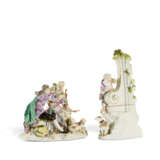 A MEISSEN PORCELAIN GROUP OF 'THE LISTENER AT THE WELL' - Foto 4