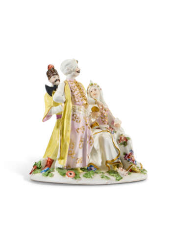 A MEISSEN PORCELAIN GROUP OF 'THE POLISH BETHROTHAL' - Foto 2