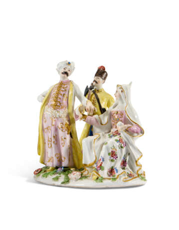 A MEISSEN PORCELAIN GROUP OF 'THE POLISH BETHROTHAL' - photo 3