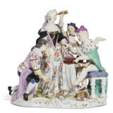 A MEISSEN PORCELAIN GROUP OF THE 'FRENCH DOCTOR' - Foto 1