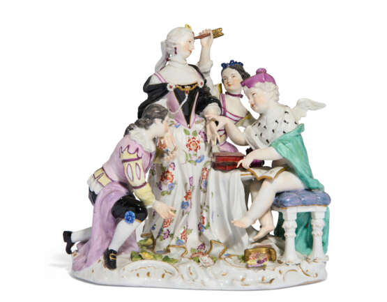 A MEISSEN PORCELAIN GROUP OF THE 'FRENCH DOCTOR' - Foto 1