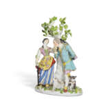 A MEISSEN PORCELAIN GROUP OF ‘THE HAND-KISS’ OR 'SHEPHERD LOVERS' - фото 3