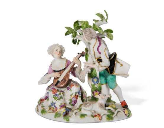 A MEISSEN PORCELAIN MUSICAL GROUP - Foto 1