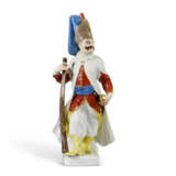 A MEISSEN PORCELAIN FIGURE OF A JANISSARY - Foto 1