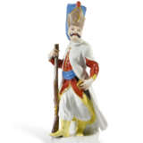 A MEISSEN PORCELAIN FIGURE OF A JANISSARY - фото 2