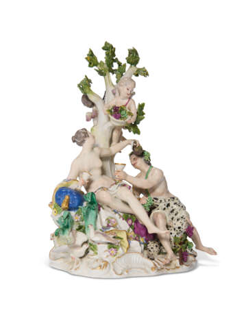 A MEISSEN PORCELAIN GROUP OF BACCHUS AND ARIANDE - фото 4