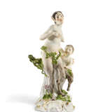 A MEISSEN PORCELAIN GROUP OF A FEMALE SATYR - Foto 2