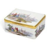 A MEISSEN PORCELAIN GILT-METAL MOUNTED SNUFF-BOX AND COVER - Foto 6