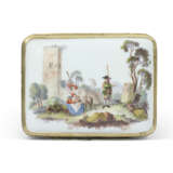 A SILVER-GILT-MOUNTED MEISSEN RECTANGULAR SNUFF-BOX AND COVER - photo 3