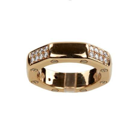 Ring in 18K gold with diamonds. Diamonds 21th century - photo 1