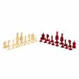 Set of chess pieces. Bone, painted bone. Europe 19th century. - One click purchase