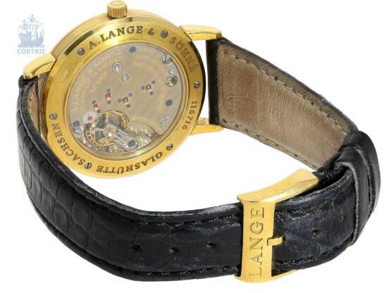 Armbanduhr: hochfeine Herrenuhr A. Lange & Söhne Glashütte, Modell LANGE 1815 Ref.206.021 mit Box und Papieren von 1998 - фото 5