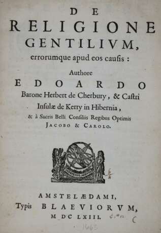 Herbert of Cherbury, E. - Foto 1